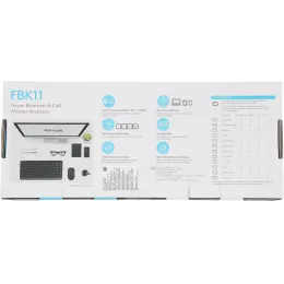 Клавиатура A4Tech FBK11 черный/серый USB беспроводная BT/Radio slim (FBK11 GREY)