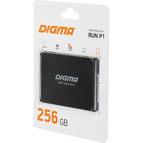 Накопитель SSD Digma SATA-III 256GB DGSR2256GP13T Run P1 2.5"