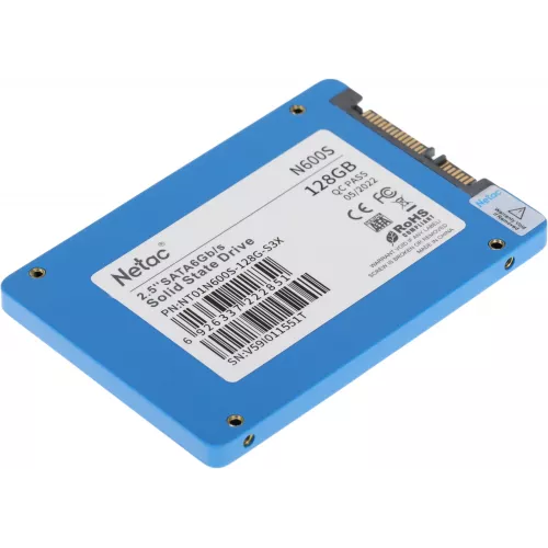 Накопитель SSD Netac SATA-III 128GB NT01N600S-128G-S3X N600S 2.5"