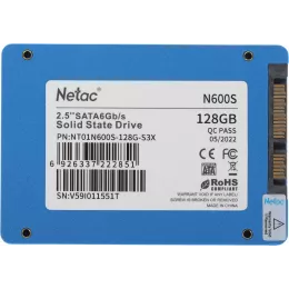 Накопитель SSD Netac SATA-III 128GB NT01N600S-128G-S3X N600S 2.5"