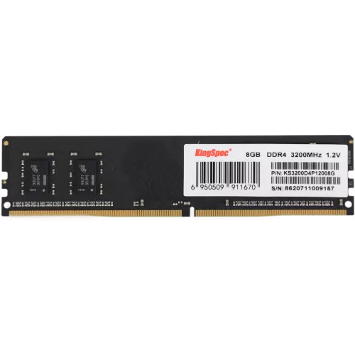 Память DDR4 8GB 3200MHz Kingspec KS3200D4P12008G RTL PC4-25600 CL18 DIMM 288-pin 1.2В single rank Ret