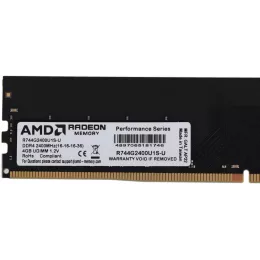 Память DDR4 4Gb 2400MHz AMD R744G2400U1S-U Radeon R7 Performance Series RTL PC4-19200 CL16 DIMM 288-pin 1.2В Ret