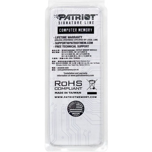 Память DDR5 8Gb 4800MHz Patriot PSD58G480041S RTL PC5-38400 CL40 SO-DIMM 260-pin 1.1В single rank Ret