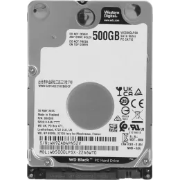 Жесткий диск WD SATA-III 500Gb WD5000LPSX Notebook Black (7200rpm) 64Mb 2.5"