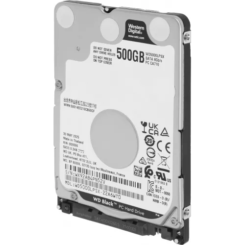 Жесткий диск WD SATA-III 500Gb WD5000LPSX Notebook Black (7200rpm) 64Mb 2.5"