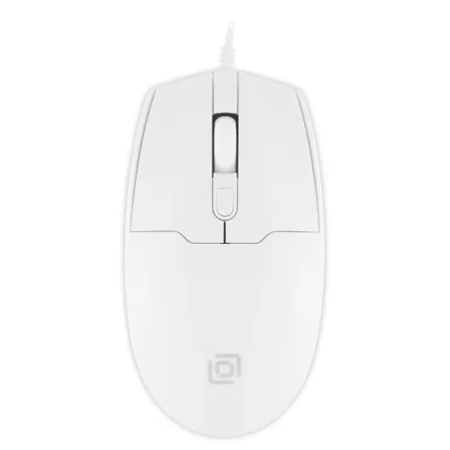 Мышь Оклик 147M белый оптическая 2000dpi USB 4but (1868746)