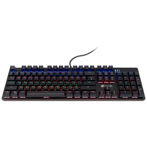 Клавиатура Оклик 990 G2 механическая черный USB Multimedia for gamer LED (1875240) кабель 1.8м