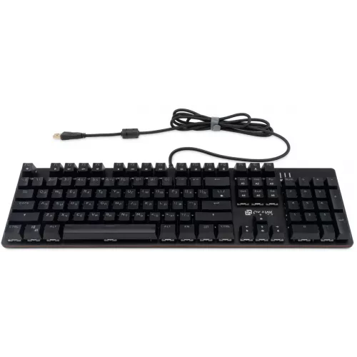 Клавиатура Оклик 990 G2 механическая черный USB Multimedia for gamer LED (1875240) кабель 1.8м