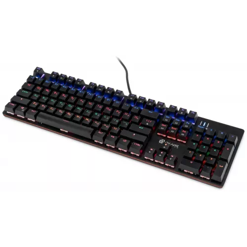 Клавиатура Оклик 990 G2 механическая черный USB Multimedia for gamer LED (1875240) кабель 1.8м