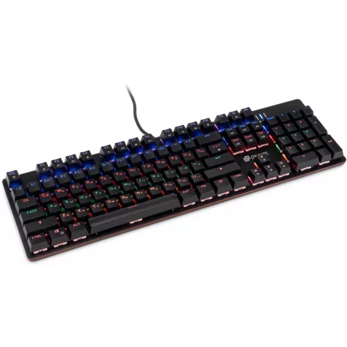Клавиатура Оклик 990 G2 механическая черный USB Multimedia for gamer LED (1875240) кабель 1.8м