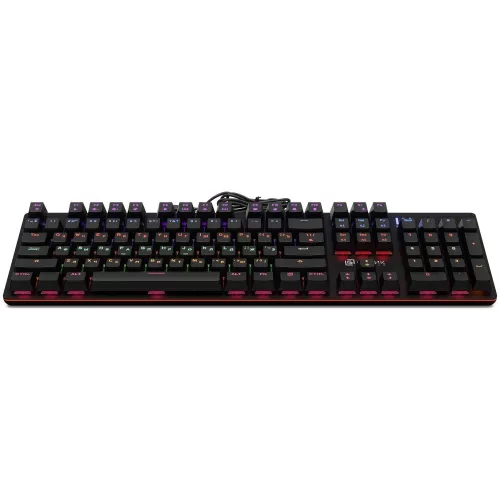 Клавиатура Оклик 990 G2 механическая черный USB Multimedia for gamer LED (1875240) кабель 1.8м