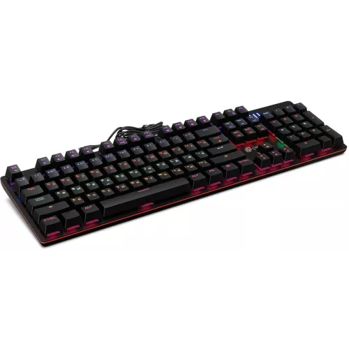 Клавиатура Оклик 990 G2 механическая черный USB Multimedia for gamer LED (1875240) кабель 1.8м