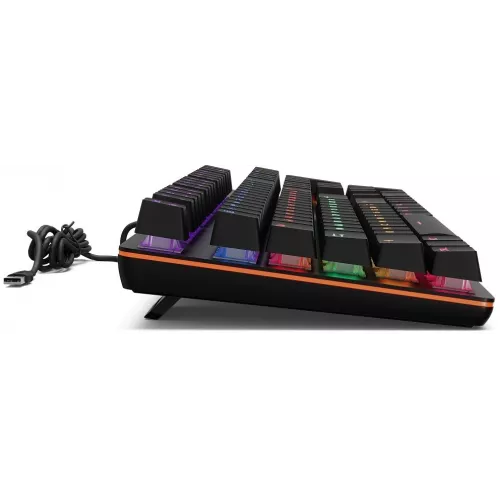 Клавиатура Оклик 990 G2 механическая черный USB Multimedia for gamer LED (1875240) кабель 1.8м
