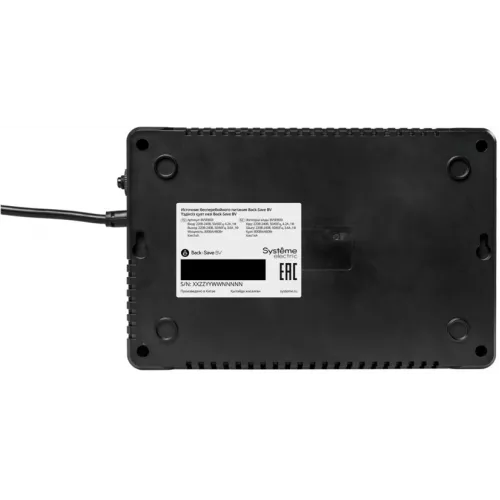 Источник бесперебойного питания Systeme Electriс BV BVSE800I 480Вт 800ВА черный