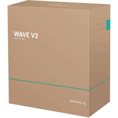 Корпус Deepcool Wave V2 черный без БП mATX 2x120mm 1xUSB2.0 1xUSB3.0 audio
