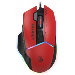 Мышь A4Tech Bloody W95 Max Sports красный/черный оптическая 12000dpi USB 10but (W95 MAX SPORTS RED)