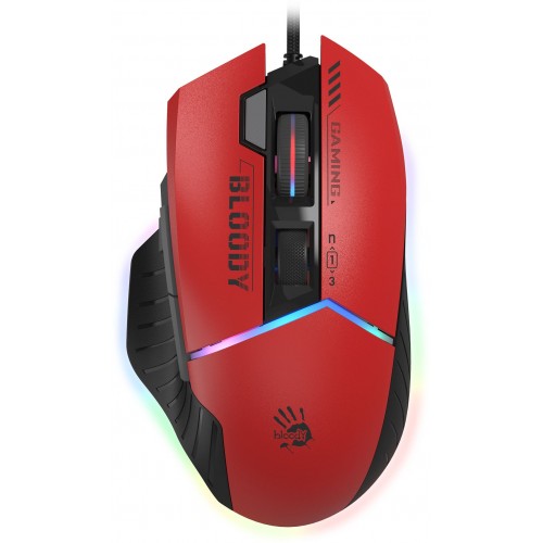 Мышь A4Tech Bloody W95 Max Sports красный/черный оптическая 12000dpi USB 10but (W95 MAX SPORTS RED)