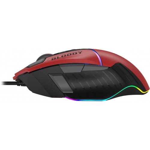 Мышь A4Tech Bloody W95 Max Sports красный/черный оптическая 12000dpi USB 10but (W95 MAX SPORTS RED)