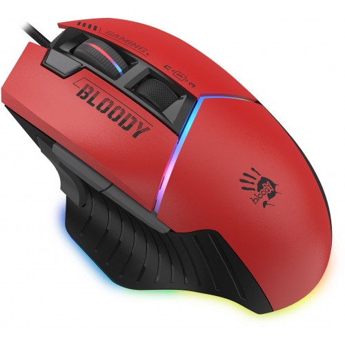 Мышь A4Tech Bloody W95 Max Sports красный/черный оптическая 12000dpi USB 10but (W95 MAX SPORTS RED)