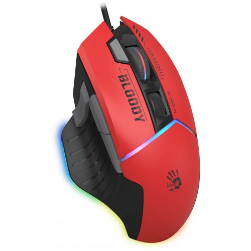Мышь A4Tech Bloody W95 Max Sports красный/черный оптическая 12000dpi USB 10but (W95 MAX SPORTS RED)