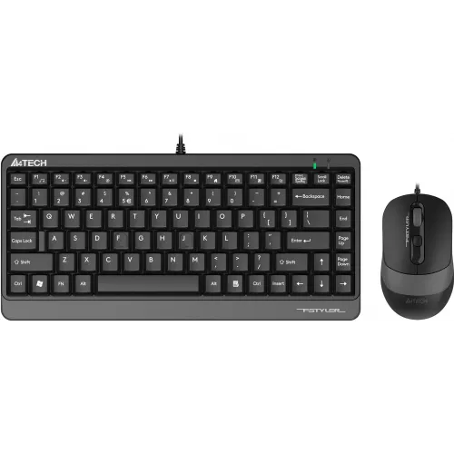 Клавиатура + мышь A4Tech Fstyler F1110 клав:черный/серый мышь:черный/серый USB Multimedia (F1110 GREY)
