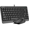 Клавиатура + мышь A4Tech Fstyler F1110 клав:черный/серый мышь:черный/серый USB Multimedia (F1110 GREY)