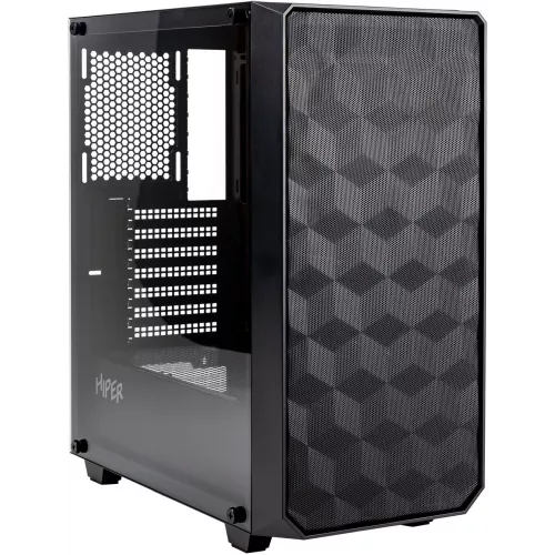 Корпус Hiper BH34-1 черный без БП ATX 5x120mm 2x140mm 2x200mm 1xUSB3.0 audio bott PSU