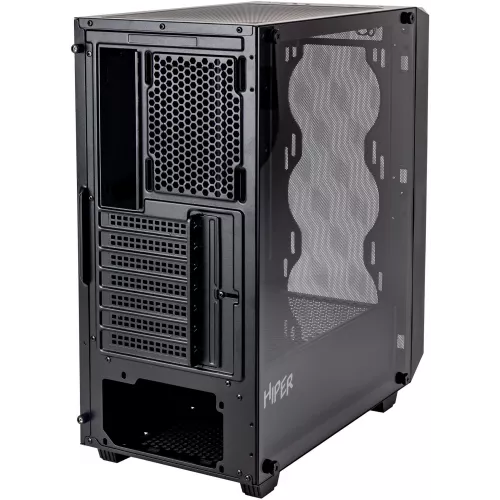 Корпус Hiper BH34-1 черный без БП ATX 5x120mm 2x140mm 2x200mm 1xUSB3.0 audio bott PSU