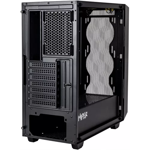 Корпус Hiper BH34-1 черный без БП ATX 5x120mm 2x140mm 2x200mm 1xUSB3.0 audio bott PSU