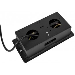 Сетевой разветвитель Premier PX/BL-HOR-2R-2USB-BLK 1.8м (2 розетки) черный (коробка)