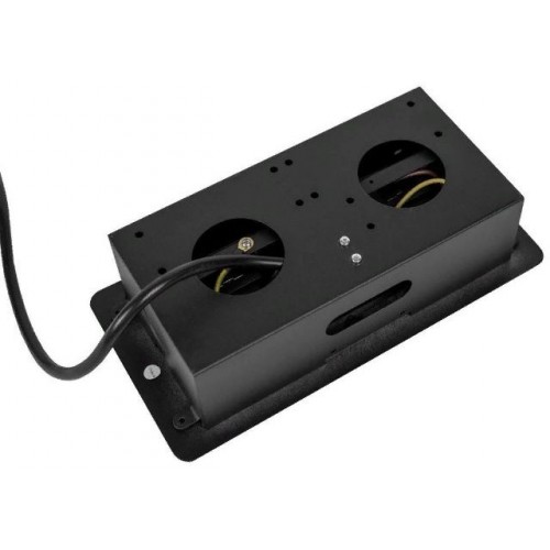 Сетевой разветвитель Premier PX/BL-HOR-2R-2USB-BLK 1.8м (2 розетки) черный (коробка)