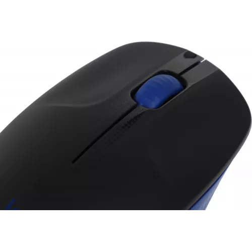 Мышь Logitech M190 черный/синий оптическая 1000dpi беспров. USB 2but (910-005925)