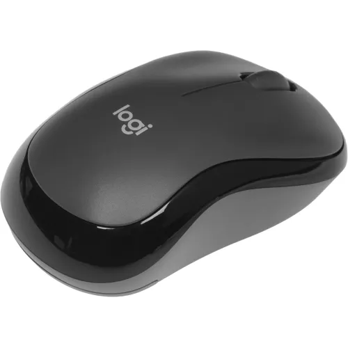 Мышь Logitech Silent M220 темно-серый/черный оптическая 1000dpi silent беспров. USB 2but (910-004895)