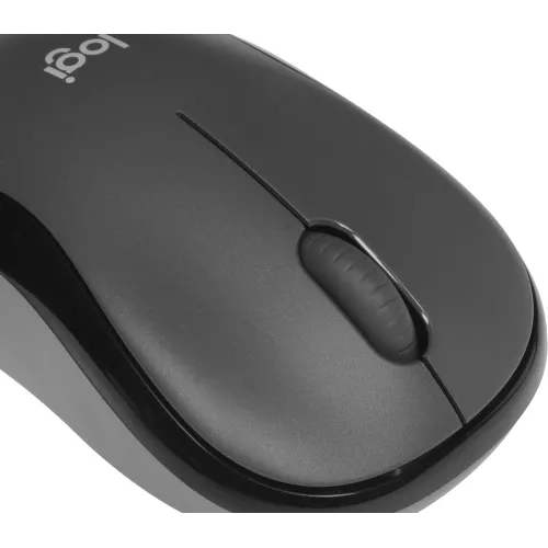 Мышь Logitech Silent M220 темно-серый/черный оптическая 1000dpi silent беспров. USB 2but (910-004895)