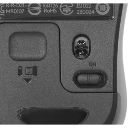 Мышь Logitech Silent M220 темно-серый/черный оптическая 1000dpi silent беспров. USB 2but (910-004895)