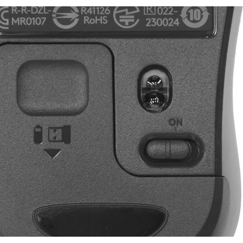 Мышь Logitech Silent M220 темно-серый/черный оптическая 1000dpi silent беспров. USB 2but (910-004895)