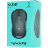 Мышь Logitech Silent M220 темно-серый/черный оптическая 1000dpi silent беспров. USB 2but (910-004895)