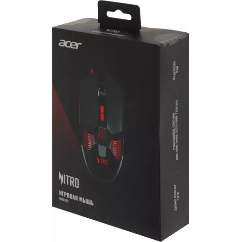 Мышь Acer Nitro OMW302 черный оптическая 7200dpi USB 7but (ZL.MCECC.025)