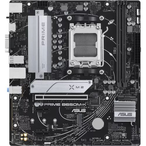 Материнская плата Asus PRIME B650M-K Socket AM5 AMD B650 2xDDR5 mATX AC`97 8ch(7.1) 2.5Gg RAID+VGA+HDMI