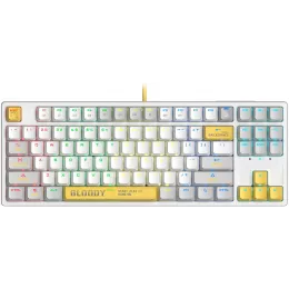 Клавиатура A4Tech S87 Energy механическая белый USB for gamer LED (S87 USB ENERGY WHITE) кабель 1.8м