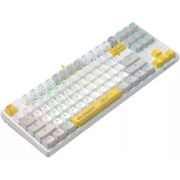 Клавиатура A4Tech S87 Energy механическая белый USB for gamer LED (S87 USB ENERGY WHITE) кабель 1.8м