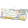 Клавиатура A4Tech S87 Energy механическая белый USB for gamer LED (S87 USB ENERGY WHITE) кабель 1.8м