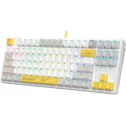 Клавиатура A4Tech S87 Energy механическая белый USB for gamer LED (S87 USB ENERGY WHITE) кабель 1.8м