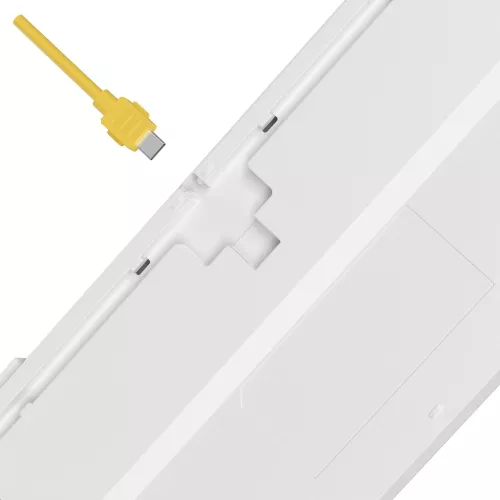 Клавиатура A4Tech S87 Energy механическая белый USB for gamer LED (S87 USB ENERGY WHITE) кабель 1.8м