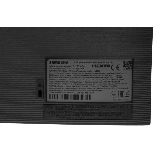 Монитор Samsung 27" S27C330GAI черный IPS LED 4ms 16:9 HDMI полуматовая 250cd 178гр/178гр 1920x1080 100Hz FreeSync DP FHD 3.6кг