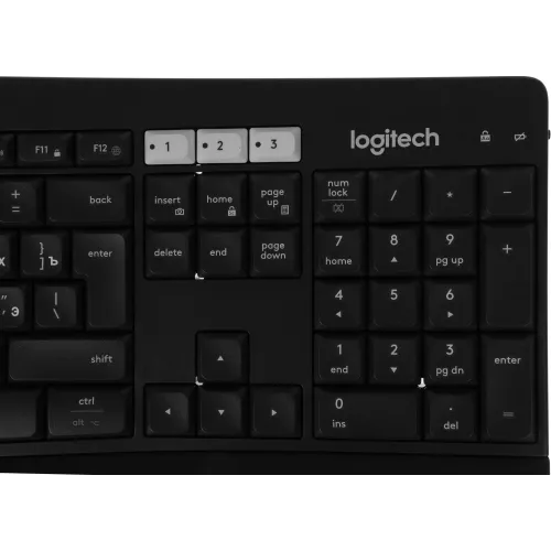 Клавиатура + мышь Logitech MK850 клав:черный мышь:черный USB беспроводная slim Multimedia (920-008226)