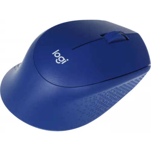 Мышь Logitech M330 Silent Plus синий оптическая 1000dpi silent беспров. USB 2but (910-004925)
