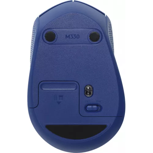 Мышь Logitech M330 Silent Plus синий оптическая 1000dpi silent беспров. USB 2but (910-004925)