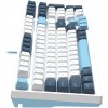 Клавиатура A4Tech FS300 механическая белый/синий USB for gamer LED (FS300 PANDA SNOWBOARDING) кабель 1.8м