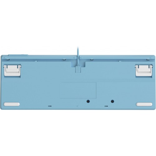 Клавиатура A4Tech FS300 механическая белый/синий USB for gamer LED (FS300 PANDA SNOWBOARDING) кабель 1.8м
